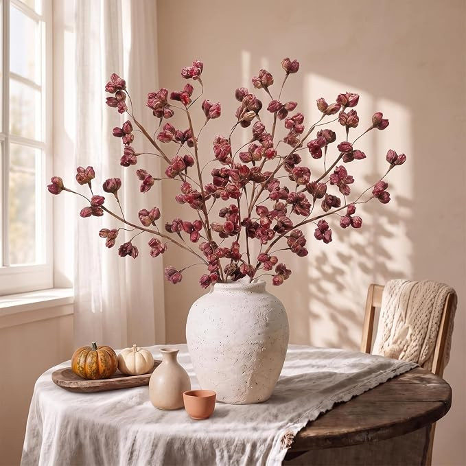 3 Pcs 32 Inch Fall Artificial Flower Stems for Vase Filler | Amazon (US)