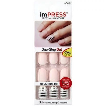 KISS ImPRESS Oval Press On Nails, 36 count | Walmart (US)