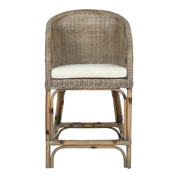 Caffrey Woven Rattan Counter and Bar Stool | Wayfair North America