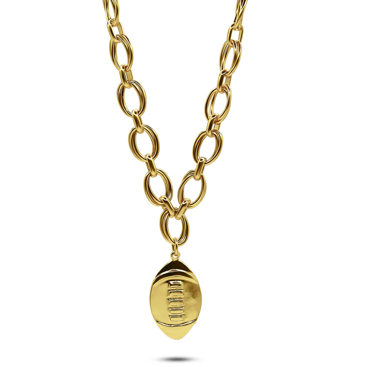 Varsity Football Charm Necklace | Bowood Lane | Bowood Lane