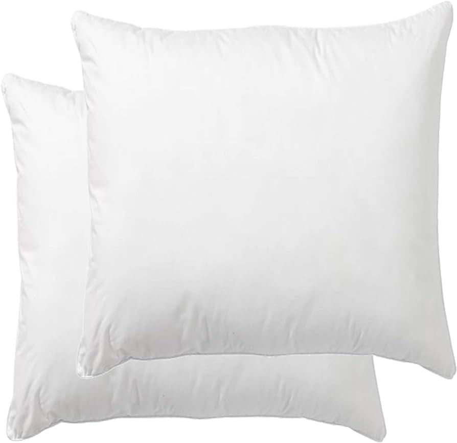 Danmitex Euro Pillow Insert, Decorative Throw Pillow Stuffer, Down and Feather Filled, Cotton Fab... | Amazon (US)