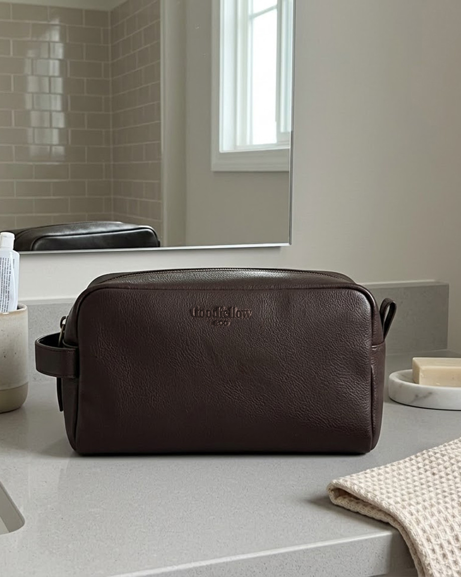 Gift Ideas for Him : Leather Dopp Kit Handbag - Goodfellow & Co from Target  

 #LTKHome #LTKTravel #LTKMens