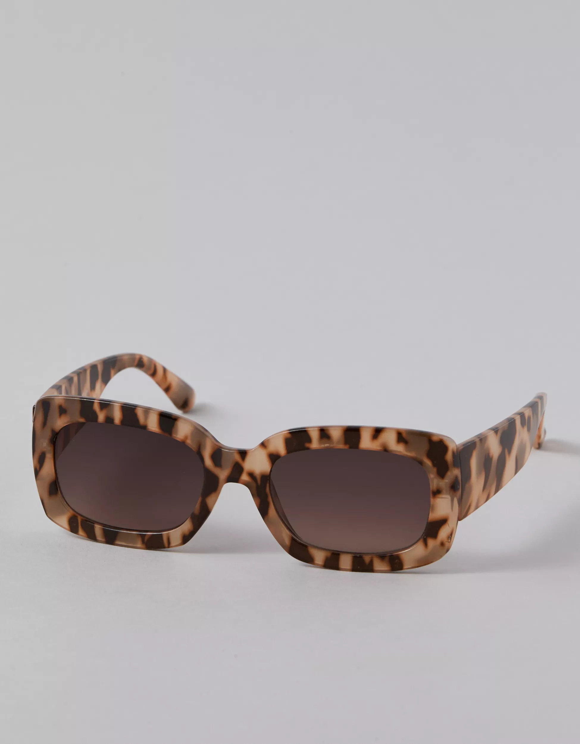 AE Square Tortoise Shell Sunglasses | American Eagle Outfitters (US & CA)