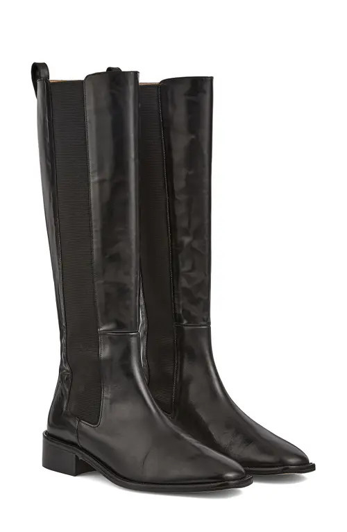 LK Bennett Zara Knee High Boot in Black at Nordstrom, Size 11Us | Nordstrom