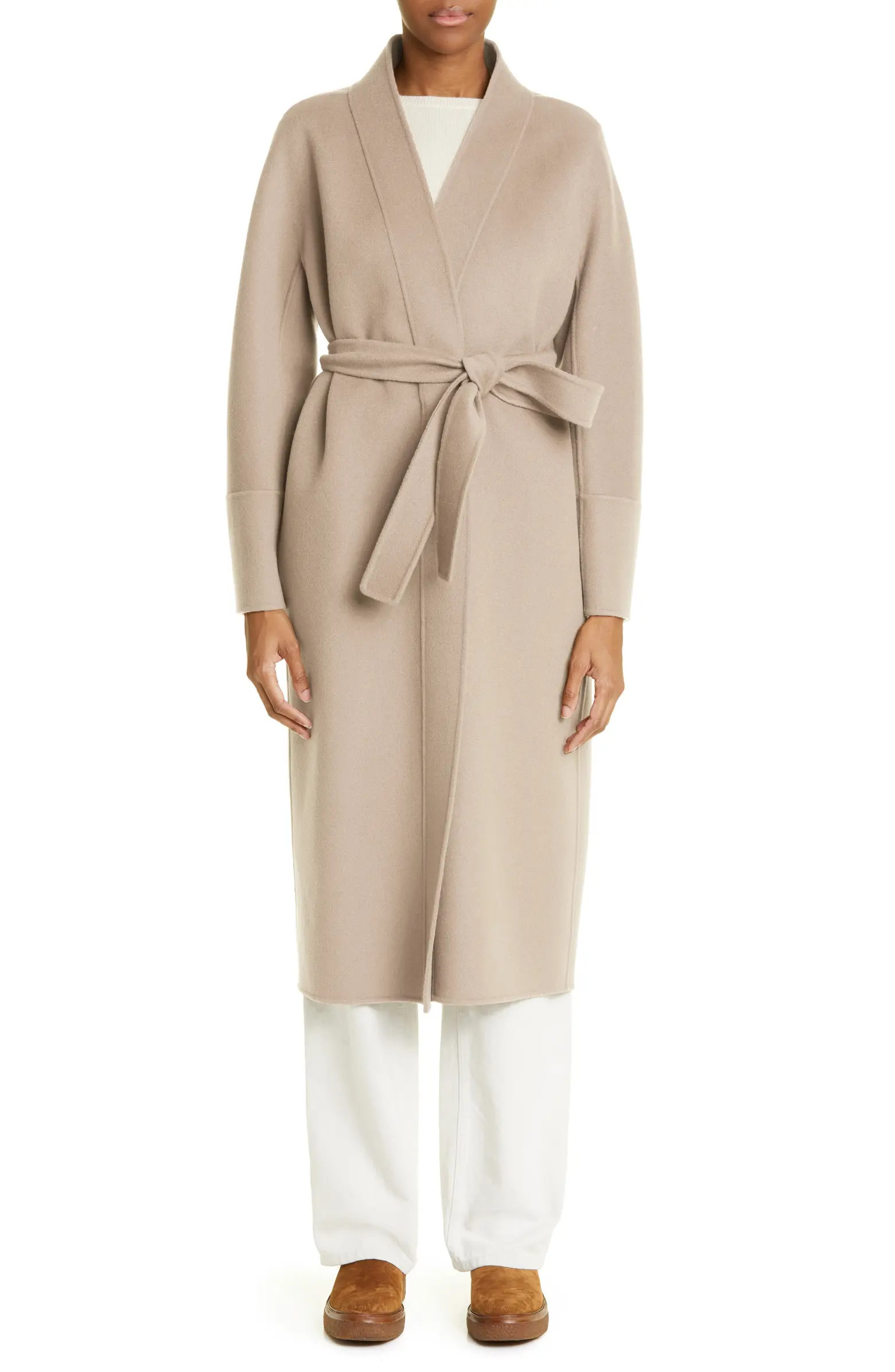 Max Mara Calla Virgin Wool Wrap Coat | Nordstrom | Nordstrom