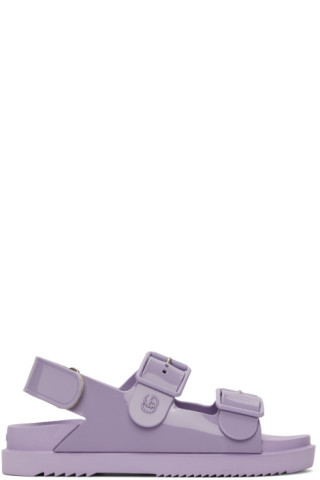 Gucci - Purple Mini GG Flat Sandals | SSENSE