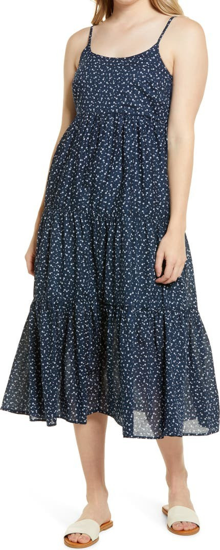 Lana Floral Print Tiered Midi Sundress | Nordstrom