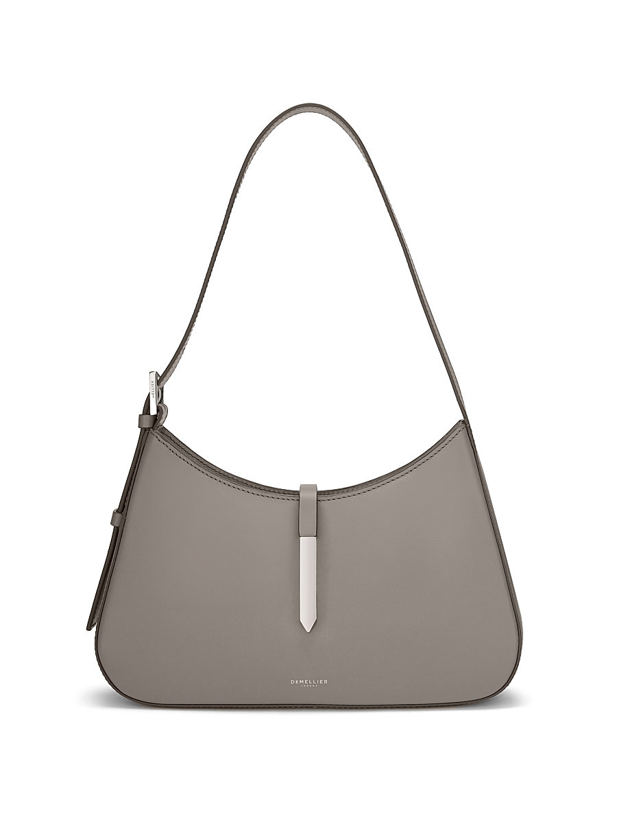 Women's Small Tokyo Leather Shoulder Bag - Stone Grey | Saks Fifth Avenue