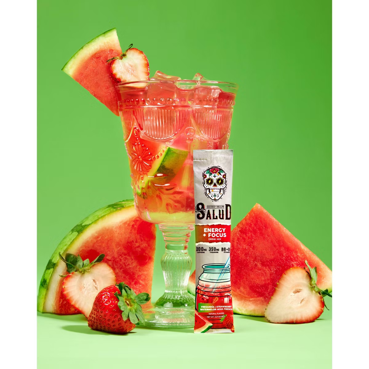 Salud Energy + Focus Fresandía | Strawberry Watermelon Drink Mix - 6ct | Target