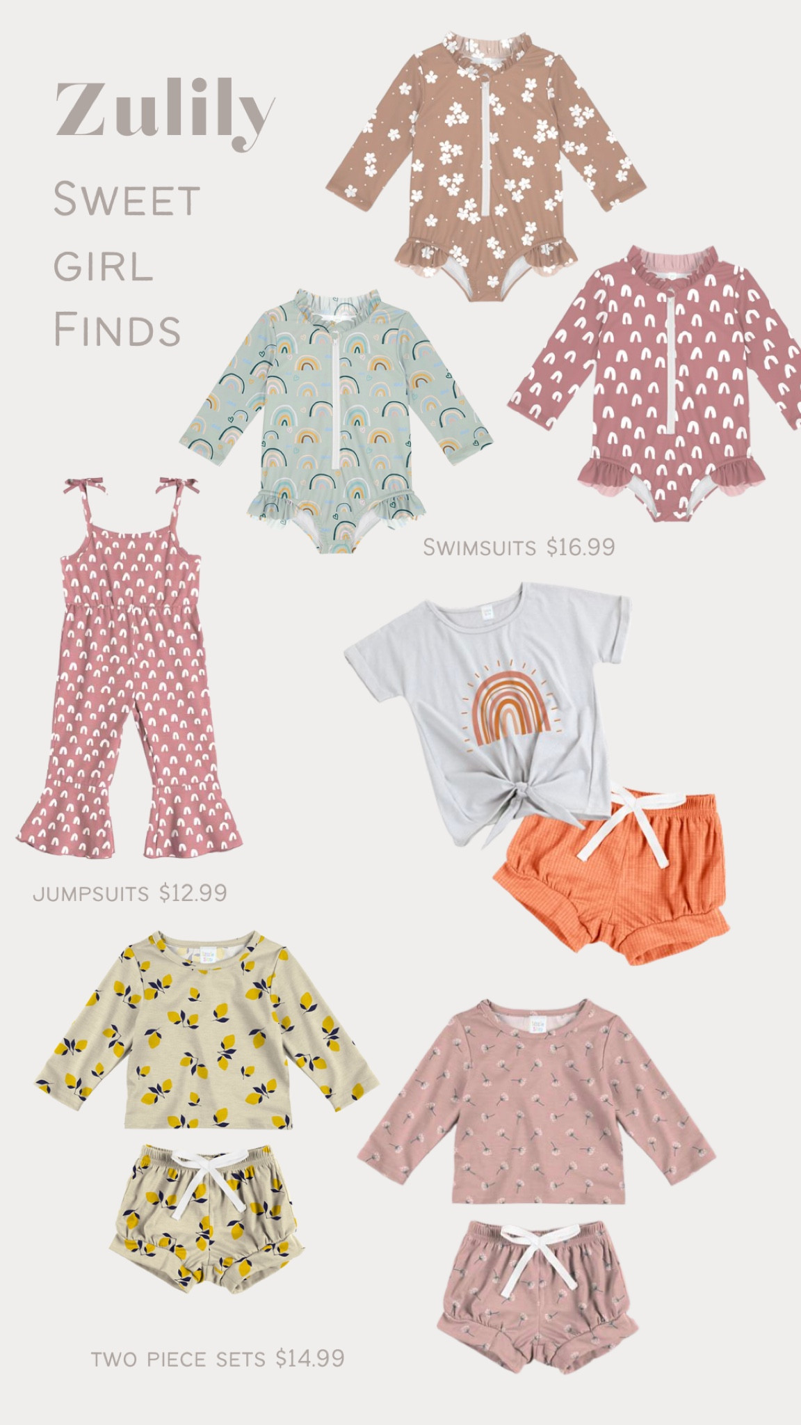 The best time to buy spring and summer clothes is in the winter - you’ll find the best deals! I love these sunny swimsuits and outfits from Zulily. 🤍

#LTKunder50 #LTKkids #LTKSale