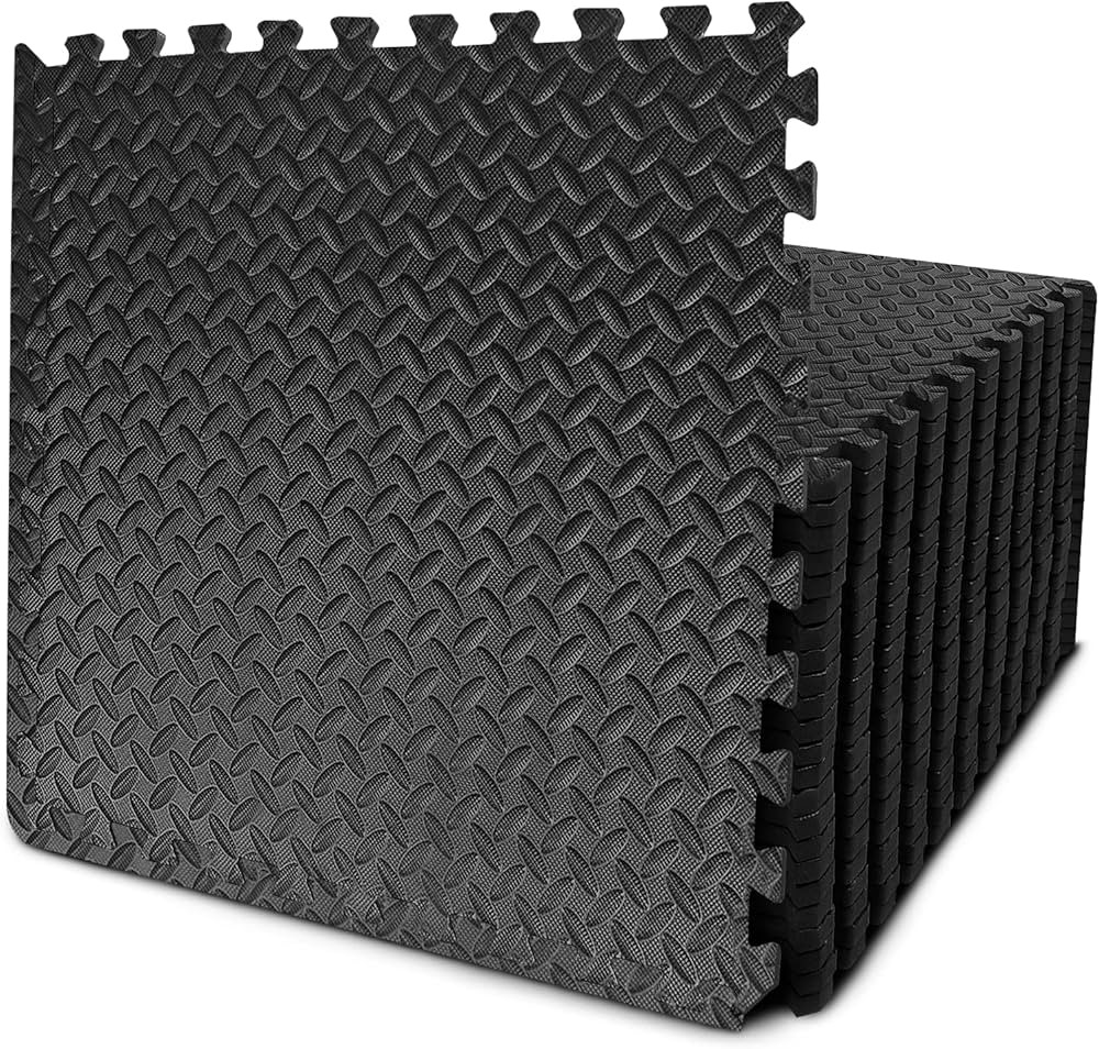 BEAUTYOVO Puzzle Exercise Mat with 12/24/48 Tiles Interlocking Foam Gym Mats, 24'' x 24'' EVA Foa... | Amazon (US)