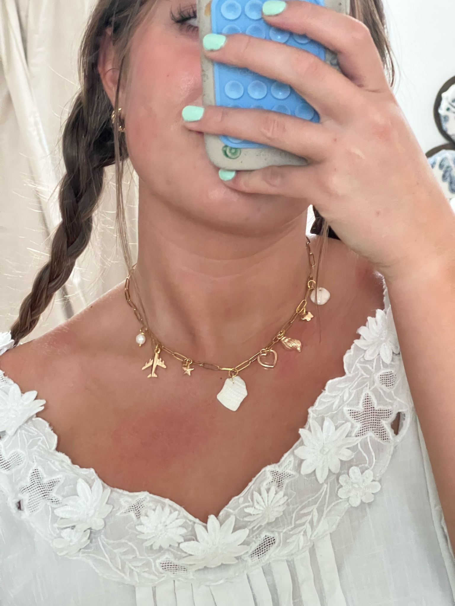 diy charm necklace :) 