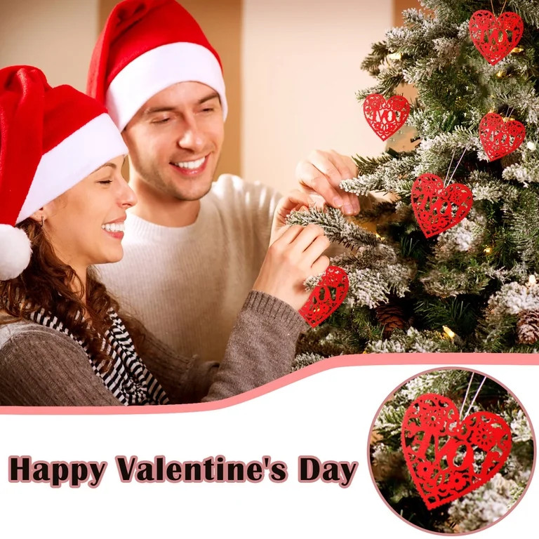 jbyrvq Valentine's Day Decor 10pcs Valentines Day Decoration Heart-shaped Mask Souvenir Tree Hang... | Walmart (US)