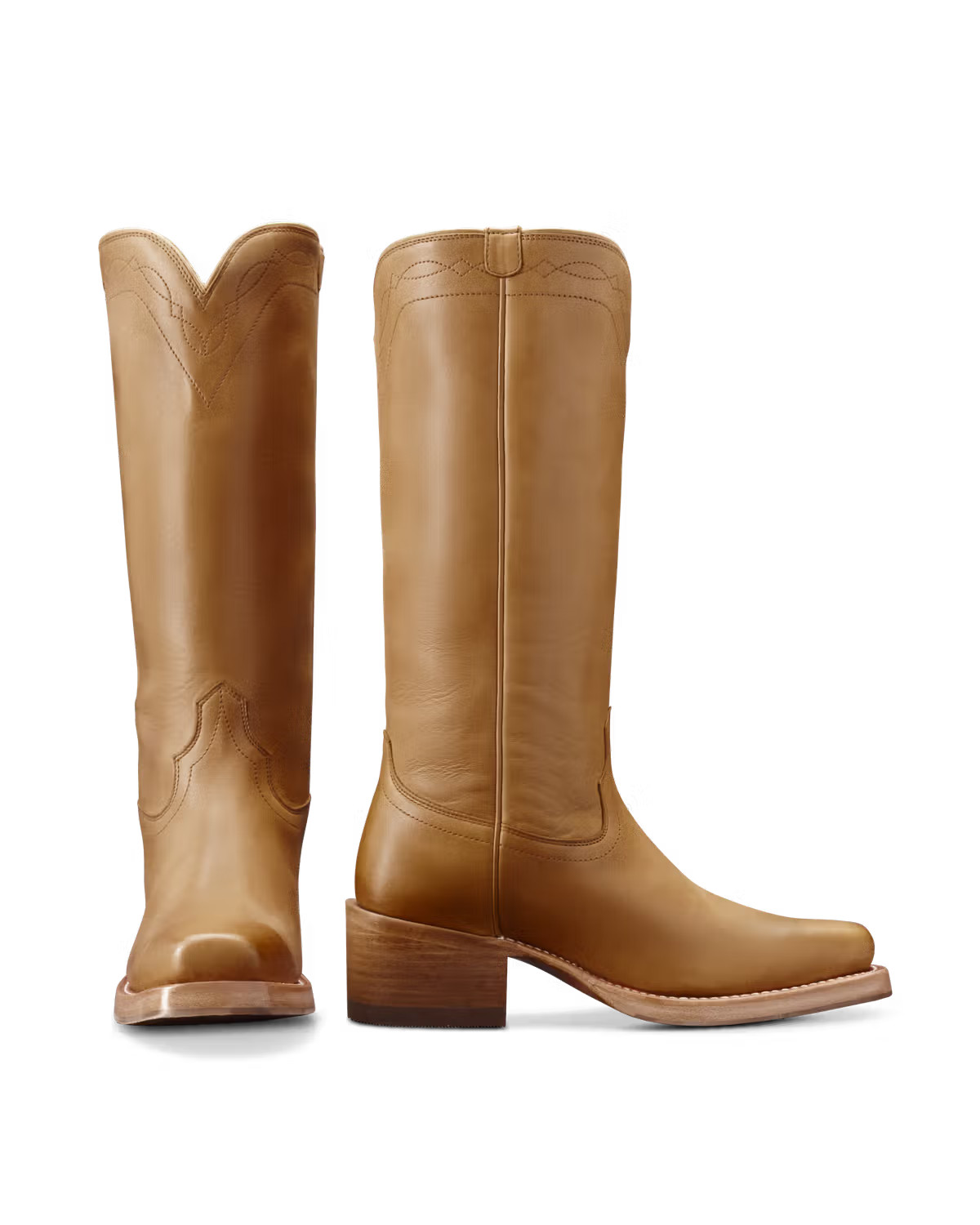 The Charlie in Camel Cowhide - Women's Stovepipe | Tecovas | Tecovas