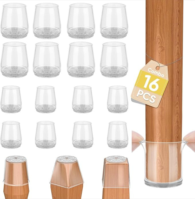 BALEINE 16 Pack Silicone Chair Leg Floor Protectors, Stool Leg Protectors Cap, Non-Slip Chair Leg... | Amazon (US)