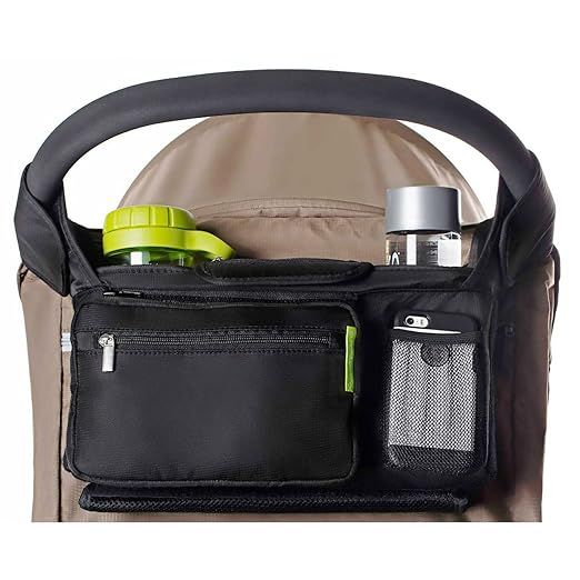 BEST STROLLER ORGANIZER for Smart Moms, Premium Deep Cup Holders, Extra-Large Storage Space for i... | Amazon (US)