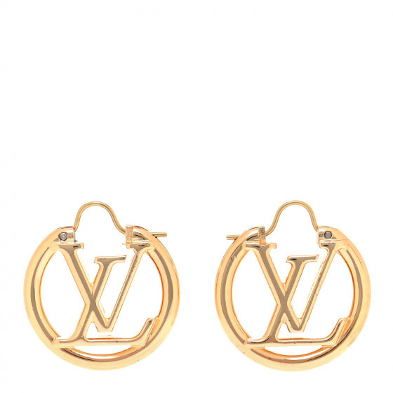 LOUIS VUITTON Metal Louise Earrings Gold | Fashionphile