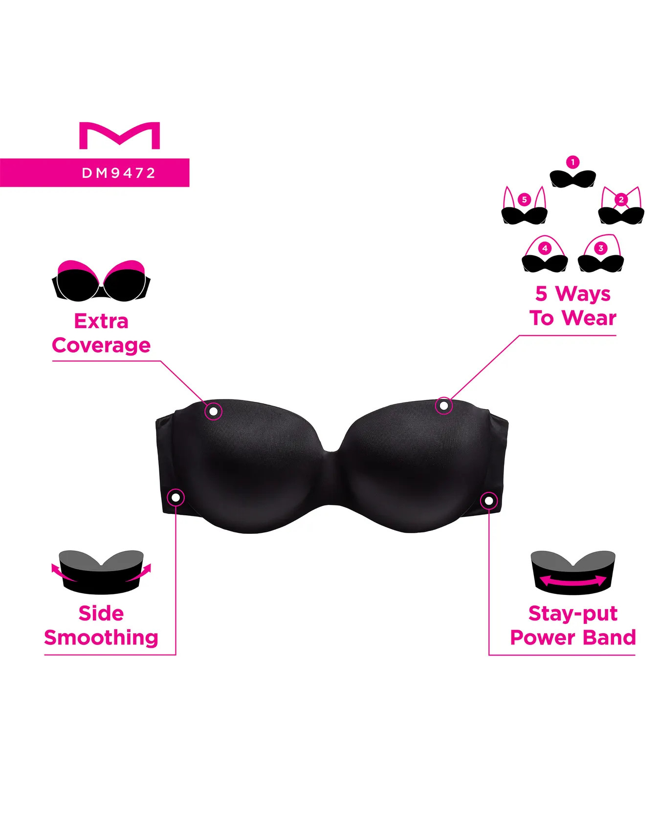 Full Coverage Strapless Underwire Bra | Maidenform