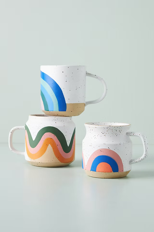 Commune Pottery Among The Rainbow Mug | Anthropologie (US)