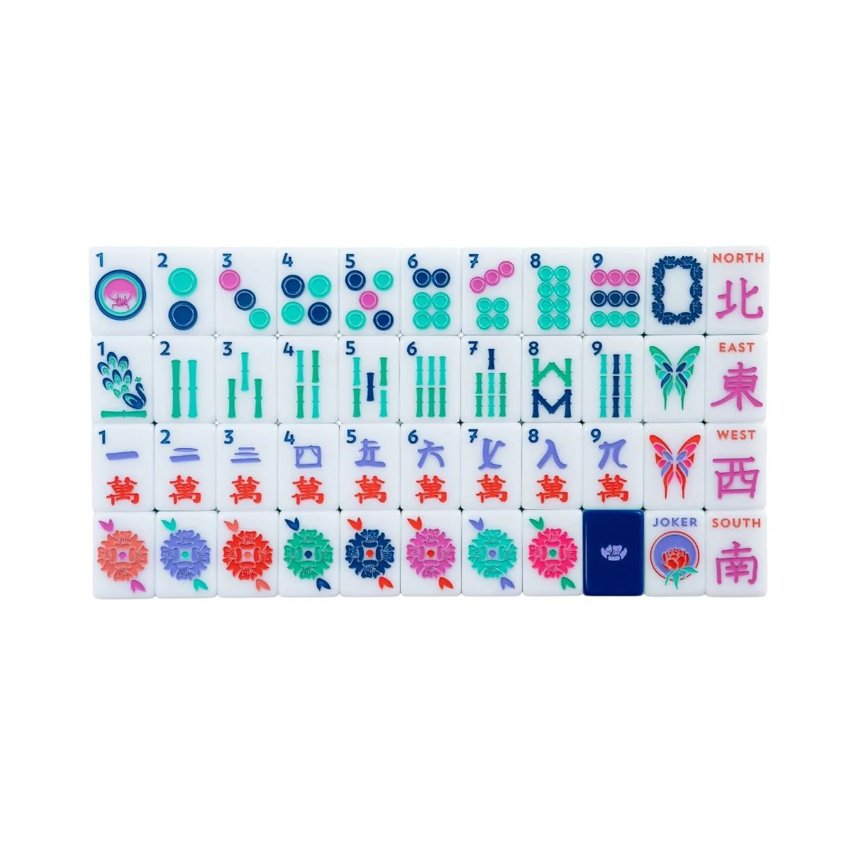 Mahjong Tile Set in Sapphire | House Collection, Modern & Playful | The Mahjong House