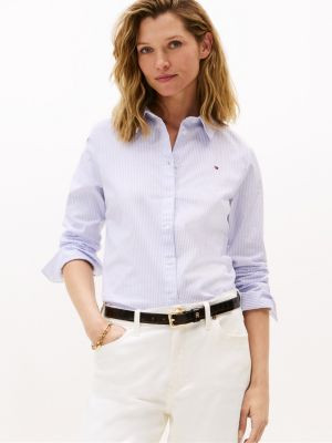 Regular Fit Striped Stretch Oxford Shirt | Tommy Hilfiger | Tommy Hilfiger (US)