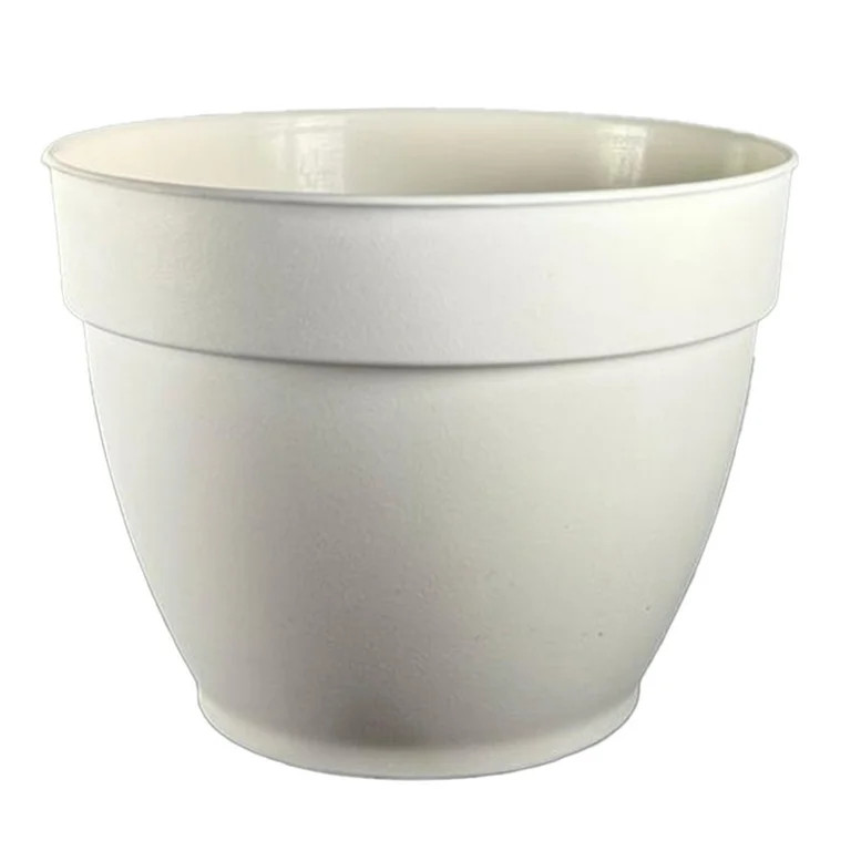 Jacinto Recycled Plastic Planter, 6 inch Opening Diameter, Cream Color | Walmart (US)