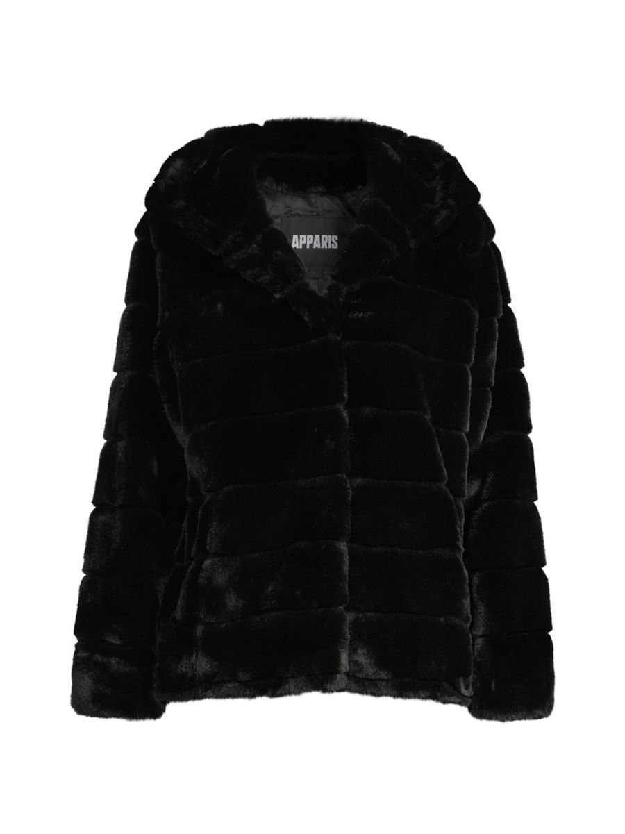 Goldie Faux Fur Hooded Short Coat | Saks Fifth Avenue