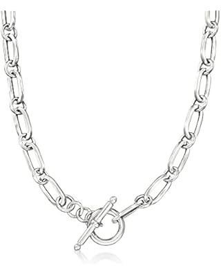 CAROVO Dainty Gold Chain Toggle Clasp Necklace for Women 18K Gold Filled Handmade Pearl Cuban Cur... | Amazon (US)