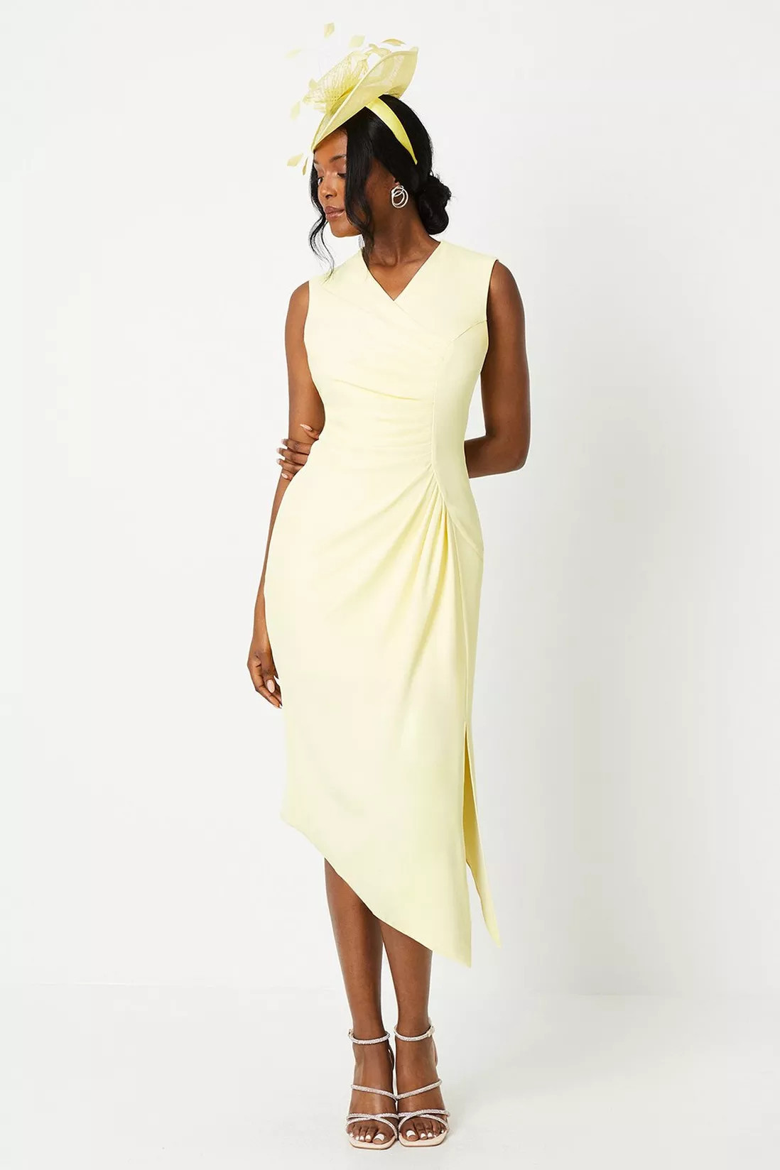 Dresses | Lisa Tan Ruched Crepe Midi Dress | Coast | Coast UK & IE