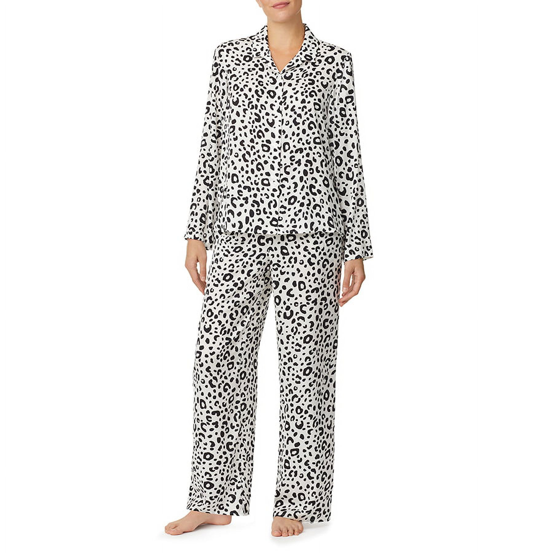 Shady Lady Women's Long Sleeve Button Down and Long Pant Pajama Set | Walmart (US)
