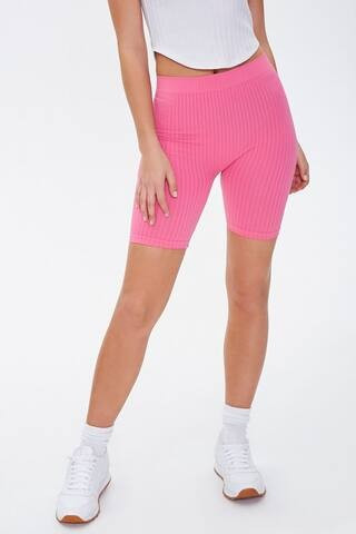 Ribbed Biker Shorts | Forever 21 (US)