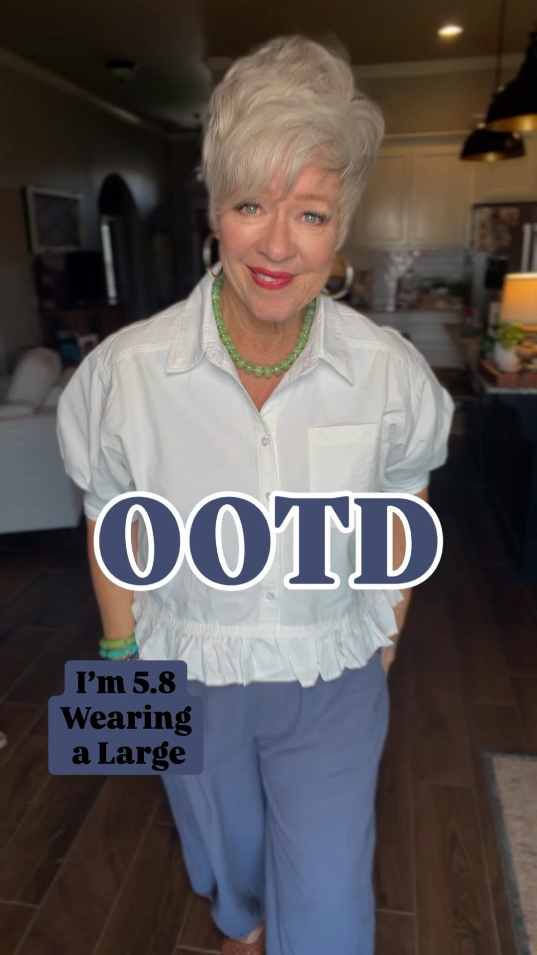 These pants are SO flattering and comfortable… and this ruffle blouse? I think it was made just for me 💕

If you’re looking for pieces that move with you and still feel put together, this combo is a YES 🙌


#LTKOver40 #LTKootd #LTKSeasonal