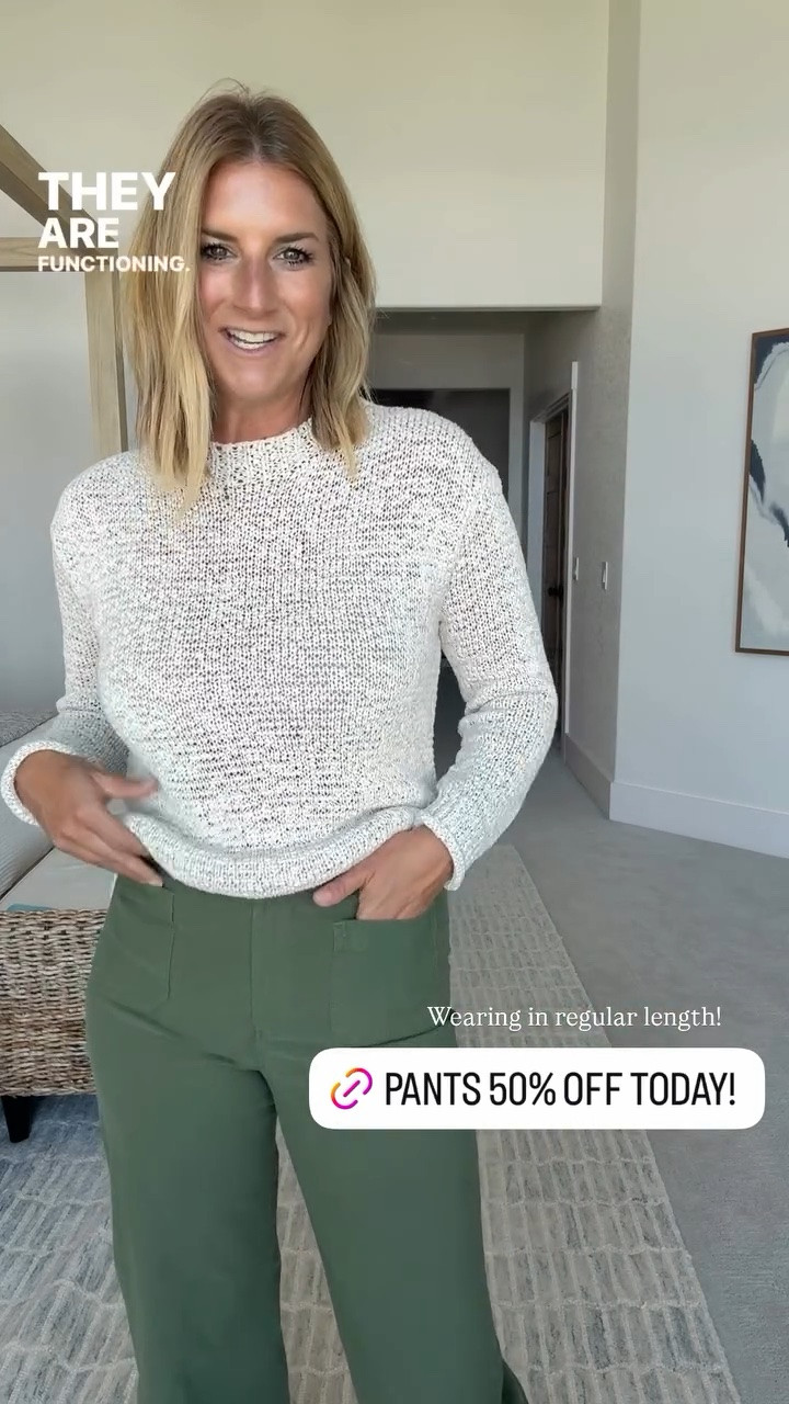 These pants 😍 50% off! Wearing in regular length!

#LTKSaleAlert #LTKootd #LTKSeasonal