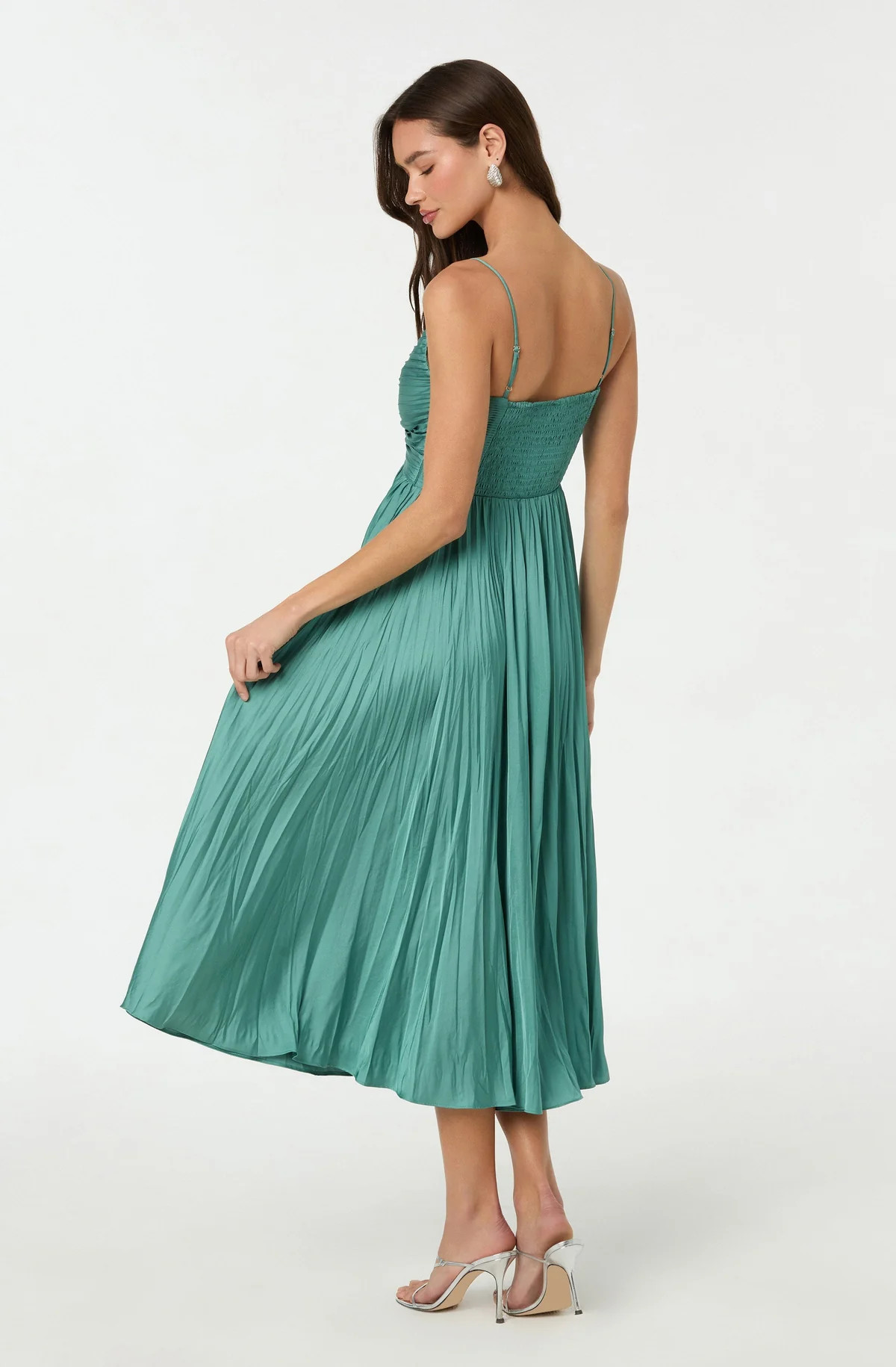 Maeve Pleated Midi Dress | ASTR The Label (US)