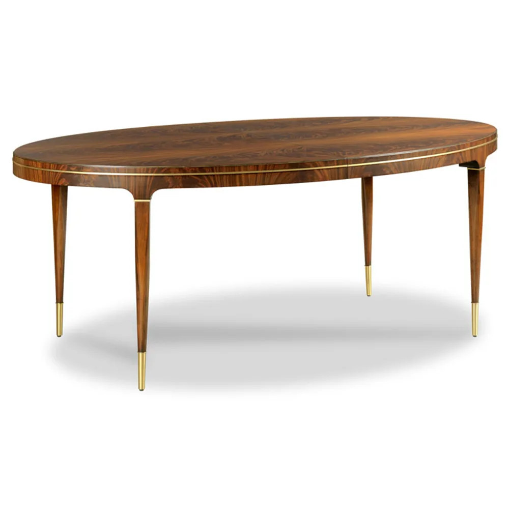 Lynn Mid Century Margate Brown Wood Extendable Dining Table - 78-118""W | Kathy Kuo Home