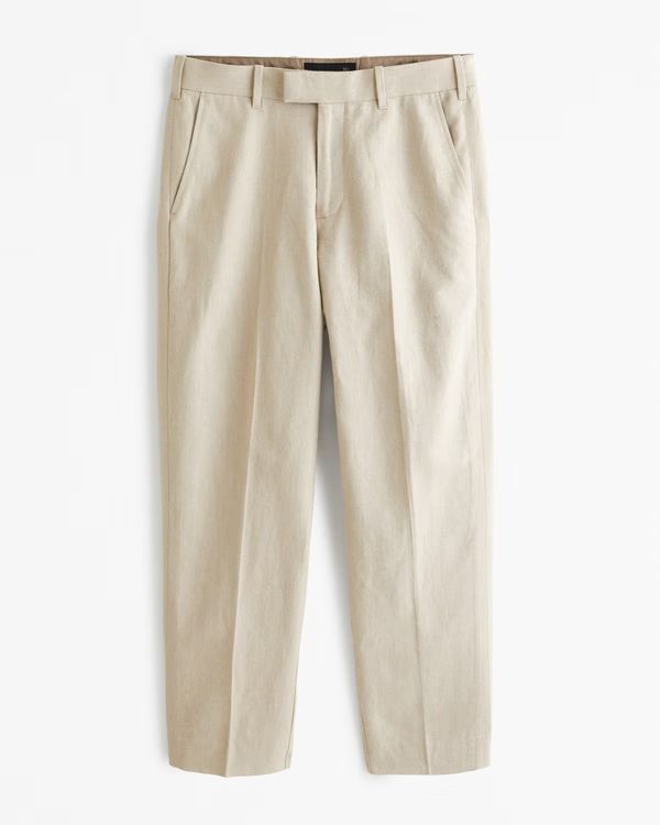 The A&F Collins Tailored Linen-Blend Suit Pant | Abercrombie & Fitch (US)