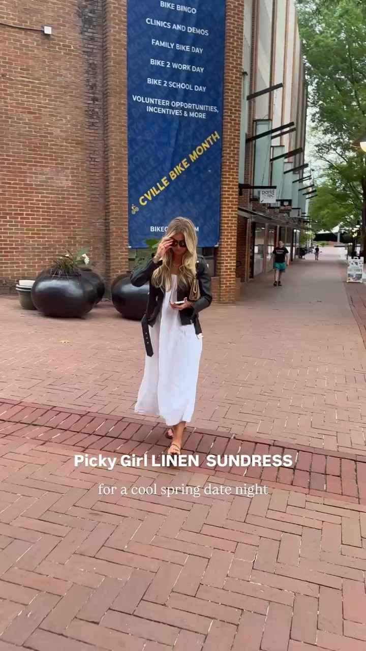 Picky girl linen sundress! 
Runs TTS, wearing size small

#LTKgrwm #LTKootd #LTKSeasonal
