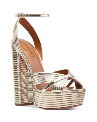 Aquazzura Women's Sundance Plateau 140 Platform Sandals | Bloomingdale's Shoes | Bloomingdale's (AU)