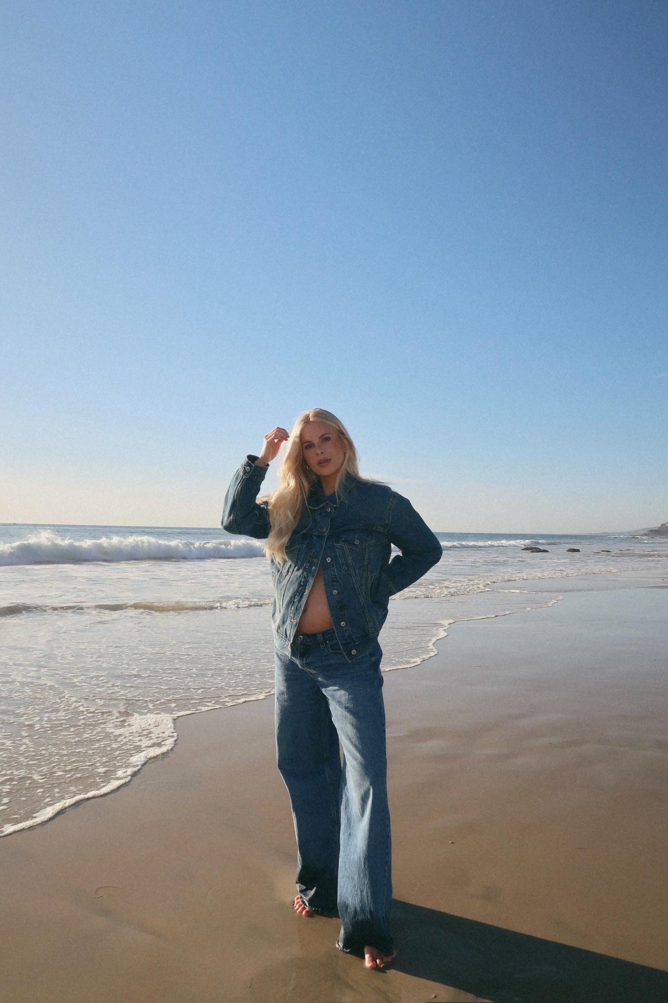 Code AFKATHLEEN for an additional 15% off! Wearing a med jacket (medium wash), 29 reg in jeans- color medium wash (sized up for pregnancy, normal size is 26 or 27), shoes are tts! #kathleenpost @abercrombie #AbercrombiePartner #Ad

Bump friendly, maternity outfit, casual chic, comfy but cute look, errands outfit, denim on denim

*Use code AFKATHLEEN to get an additional 15% off almost everything in stores and online at checkout from 1/29/26-2/2/26 in US/CA. Exclusions apply. See details online.

#LTKSaleAlert #LTKBump #LTKmomlife #LTKootd