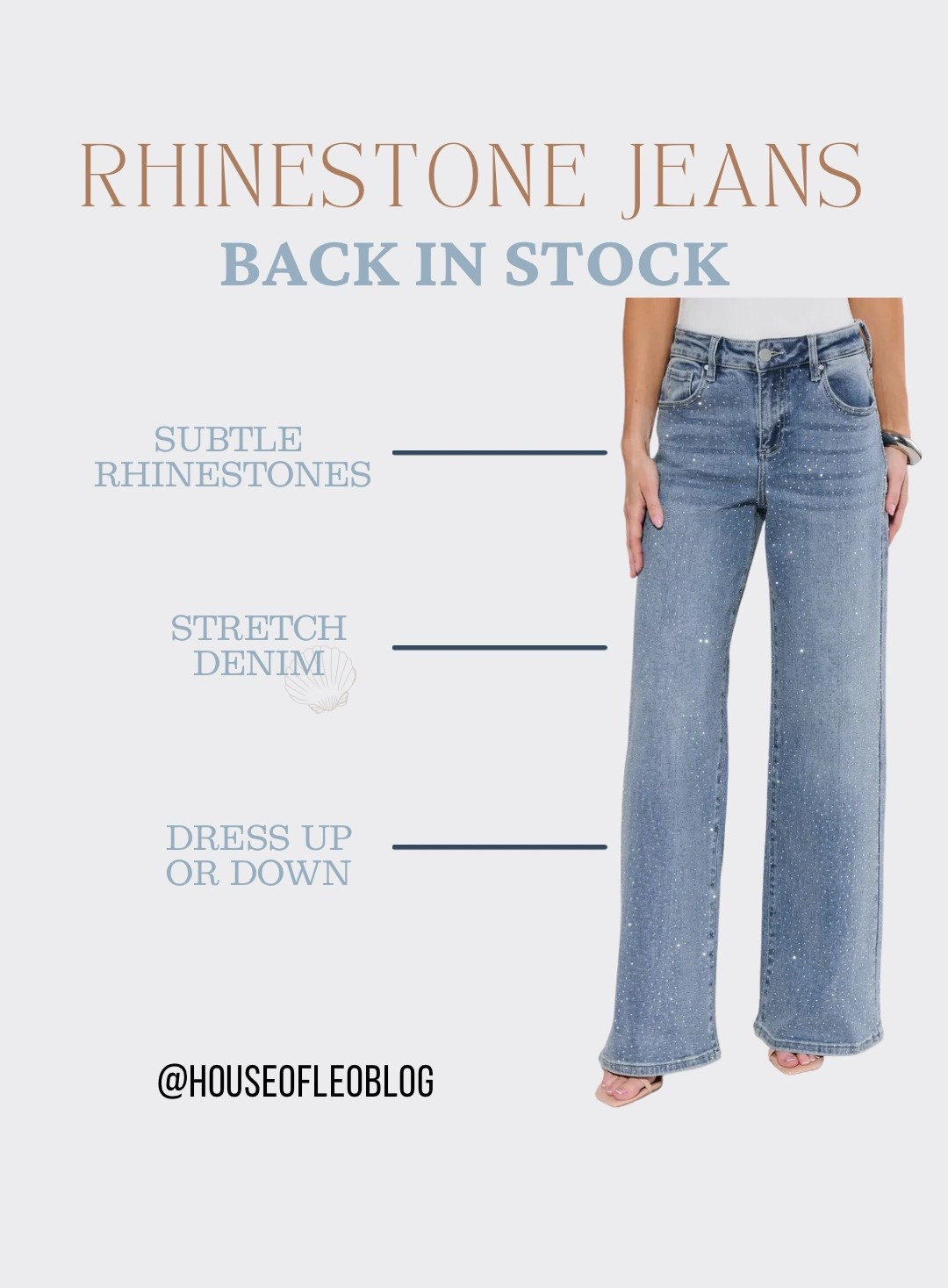 These rhinestone jeans sold out so quickly when I got them. Finally back in stock @shop_avara. Cute for casual spring date night outfits. I have mine in size 25.