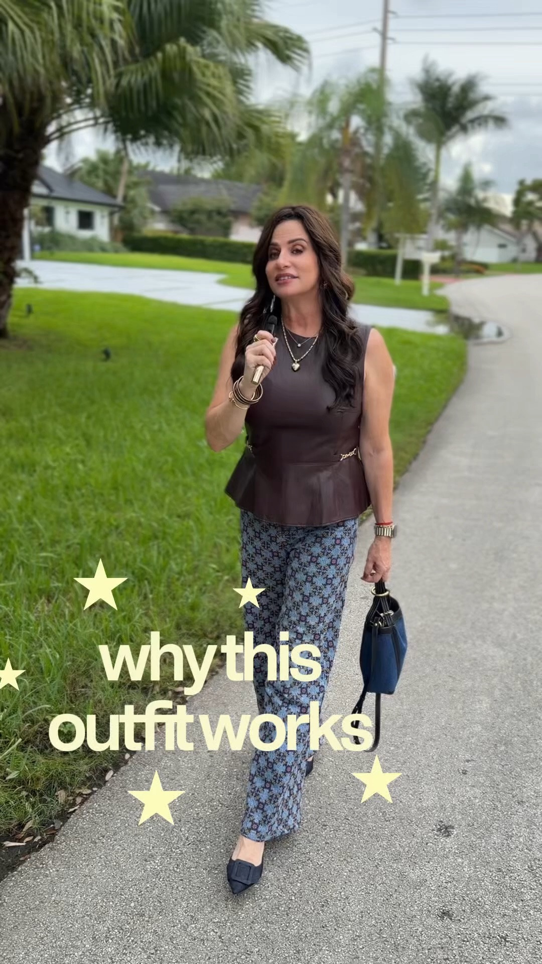 My Fall weather look when it is hot outside . @Zara @Roxanne Assoulin @macys @Avec les filles 
Top sm, embroidered jeans 25 , kitten heels TTS .