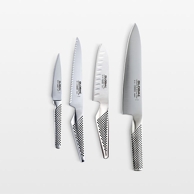 Global Classic Cutlery 4-Piece Knife Set + Reviews | Crate & Barrel | Crate & Barrel