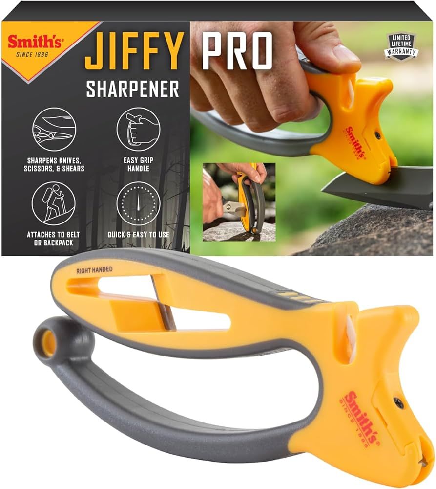Smith's 50185 Jiffy-Pro Handheld Sharpener - 2-Stage Sharpening - Large Scissors & Shear Sharpeni... | Amazon (US)