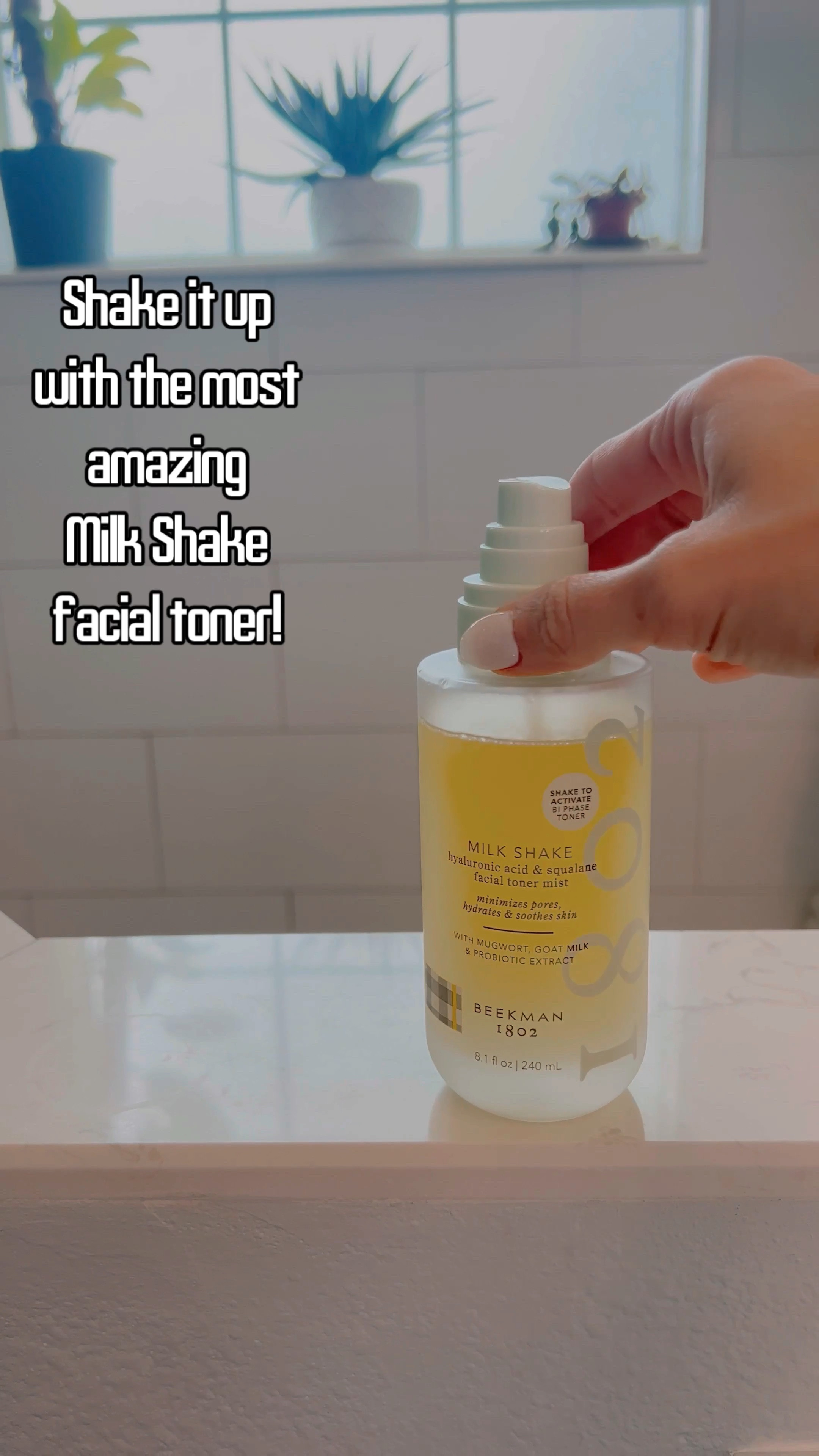 This daily toner mist from Beekman 1802 is perfect for setting makeup and refreshing skin throughout the day. Recommended to use 3 times daily or more! Shake well to activate! 

#LTKunder50 #LTKFind #LTKbeauty