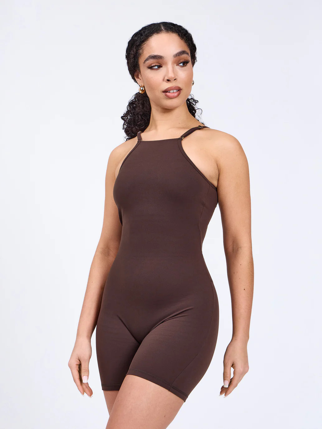 Ivy Bodysuit 6'' - Journey Dark Brown | Buffbunny