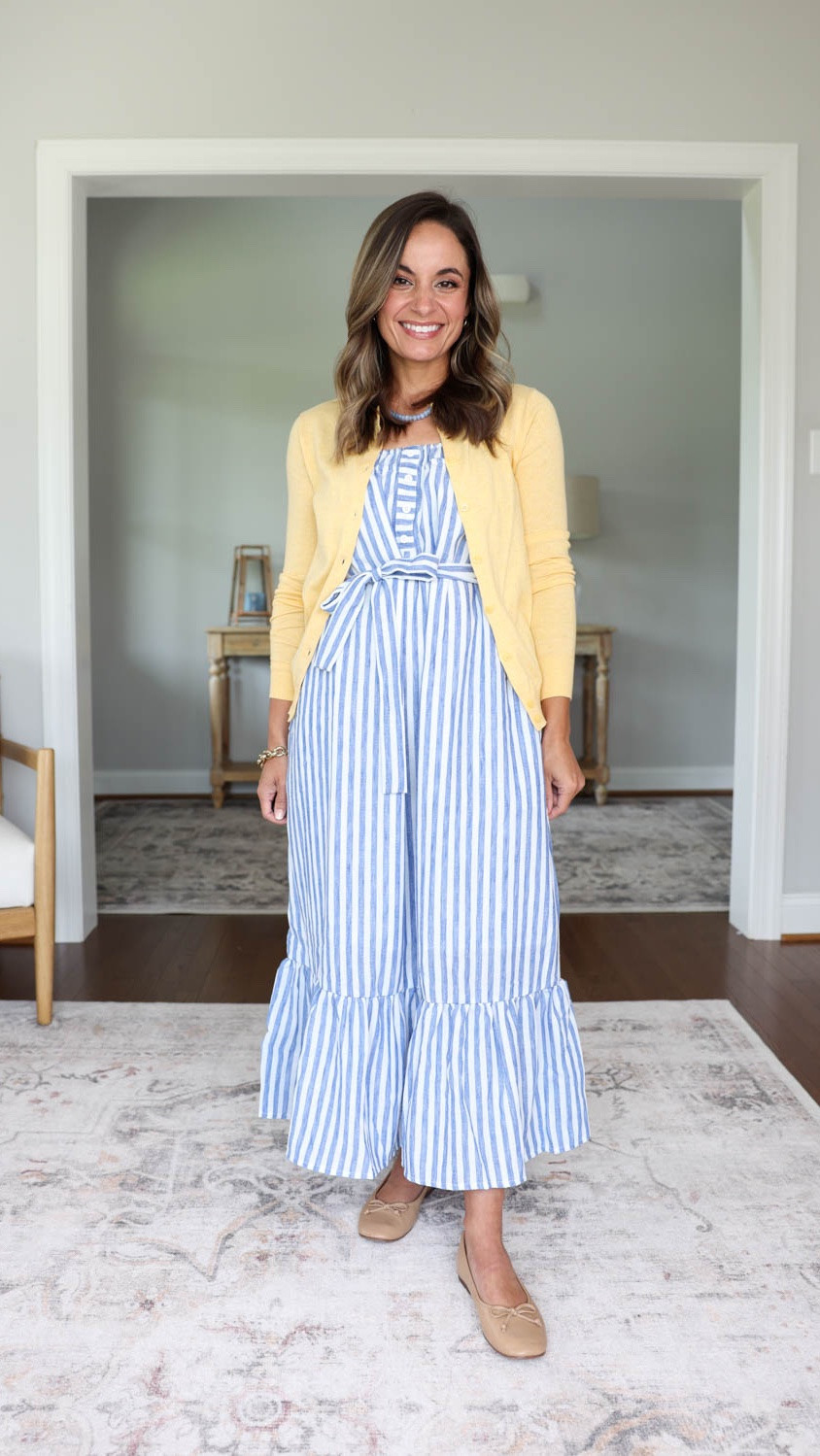 Outfits for Teachers Series: Casual Outfits

Dress (Target): xs 
Cardigan (J.Crew Factory): xxs 
Shoes (Sam Edelman): true to size

Outfits for teachers, business casual outfits, petite fashion

#LTKPetite