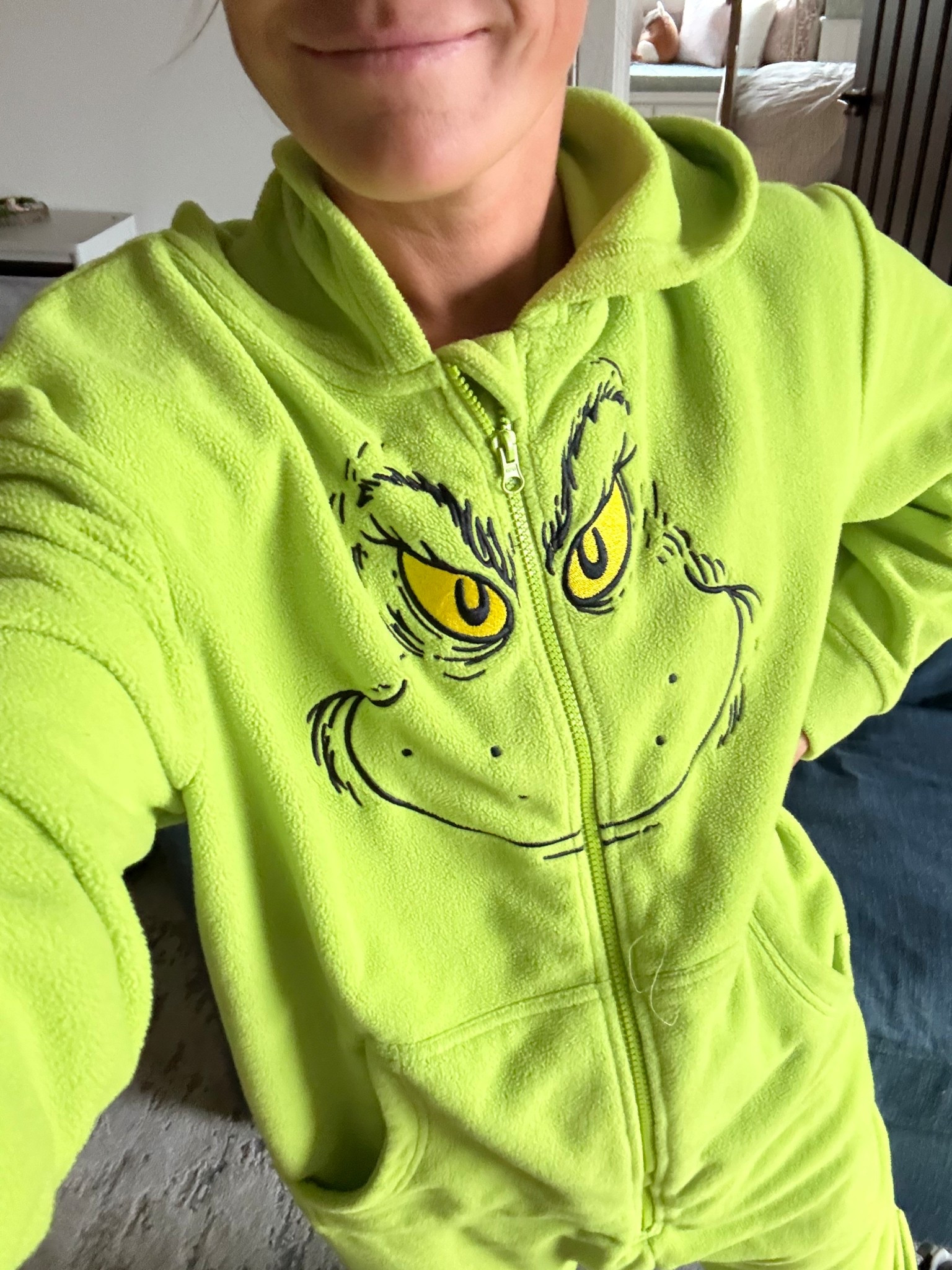 Grinch onesie is 50% off! 🎄 

#LTKHoliday