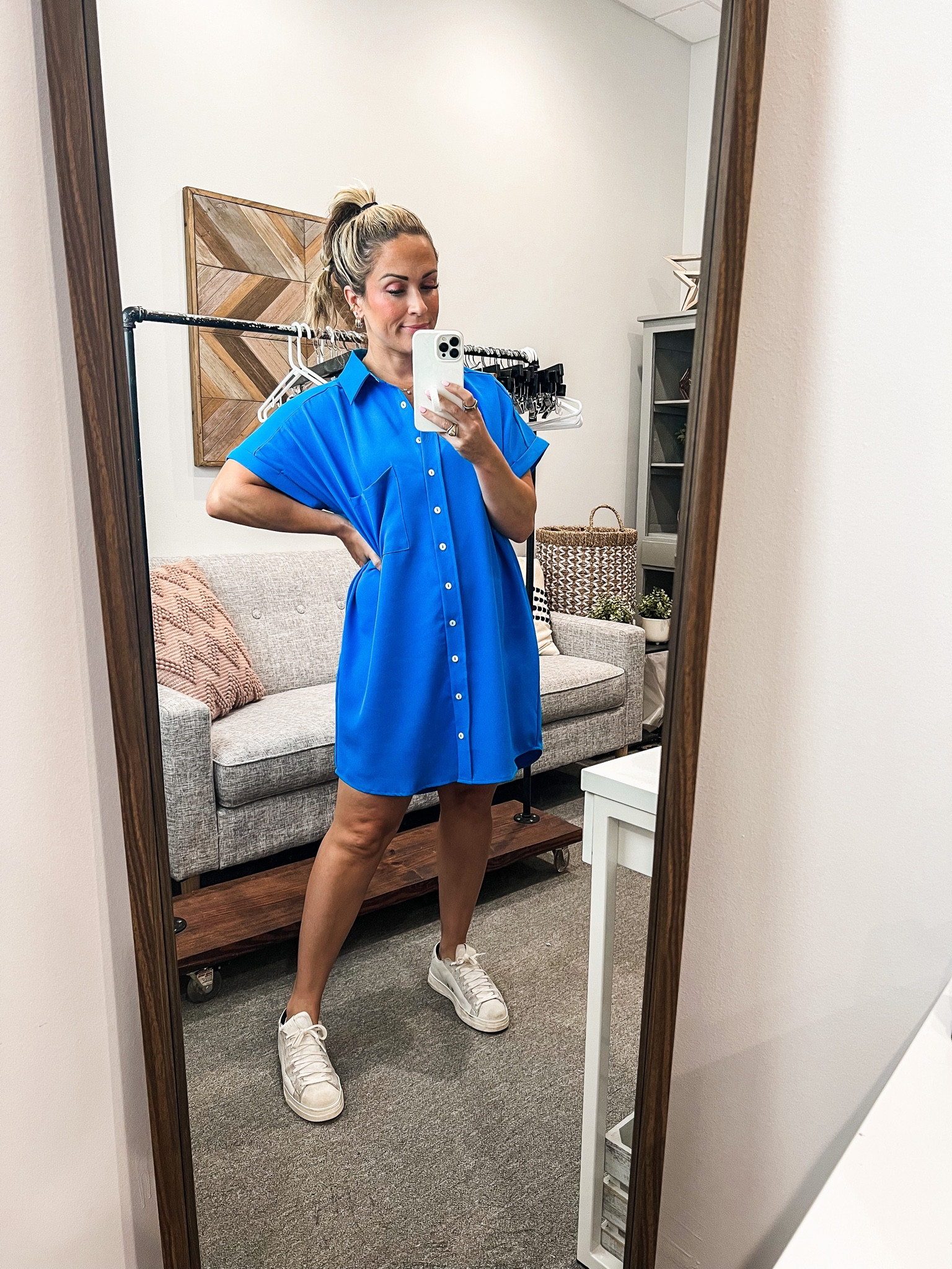 Easy summer casual look. Dress and sneaker combo. Mom fashion idea. 

#LTKFind #LTKSeasonal #LTKunder50