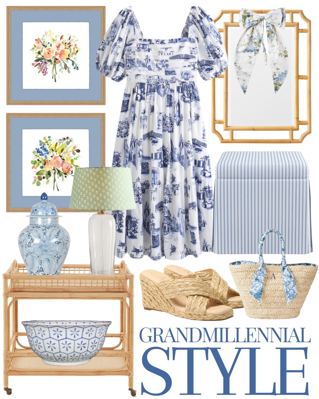 Grandmillennial style spring decor and style blue and white spring dress woven sandals woven bag 

Classic home southern home preppy home style

Anthropologie Ballard Designs Tuckernuck Mark & Graham Serena & Lily

#LTKHome #LTKSeasonal #LTKStyleTip