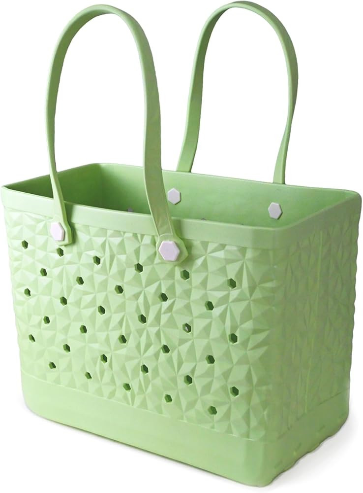 Rubber Beach Tote Bag Waterproof Tip-Proof Outdoor Tote Bag for the Beach Boat Pool Sports | Amazon (US)